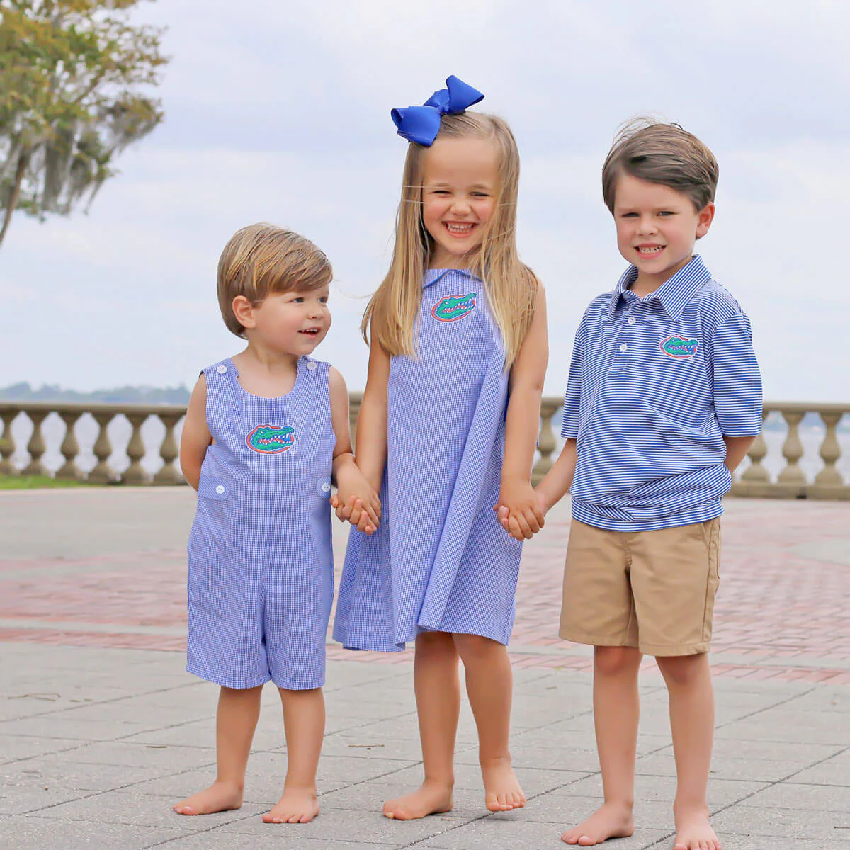 Florida Embroidered Royal Blue Dress - Image 2