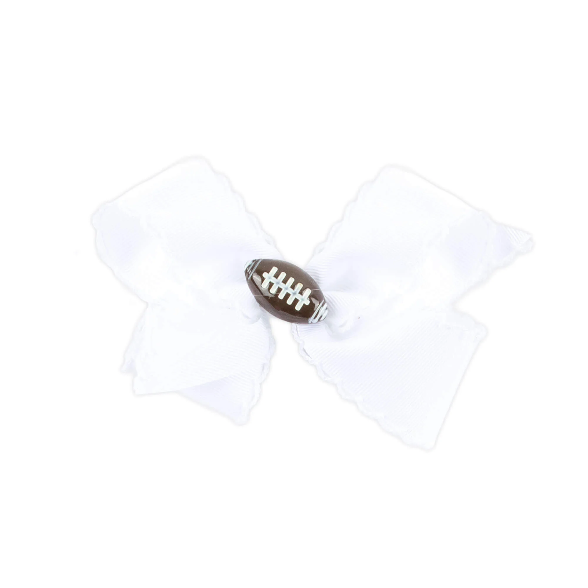 Football Charm Moonstitch Hair Bow - Image 2