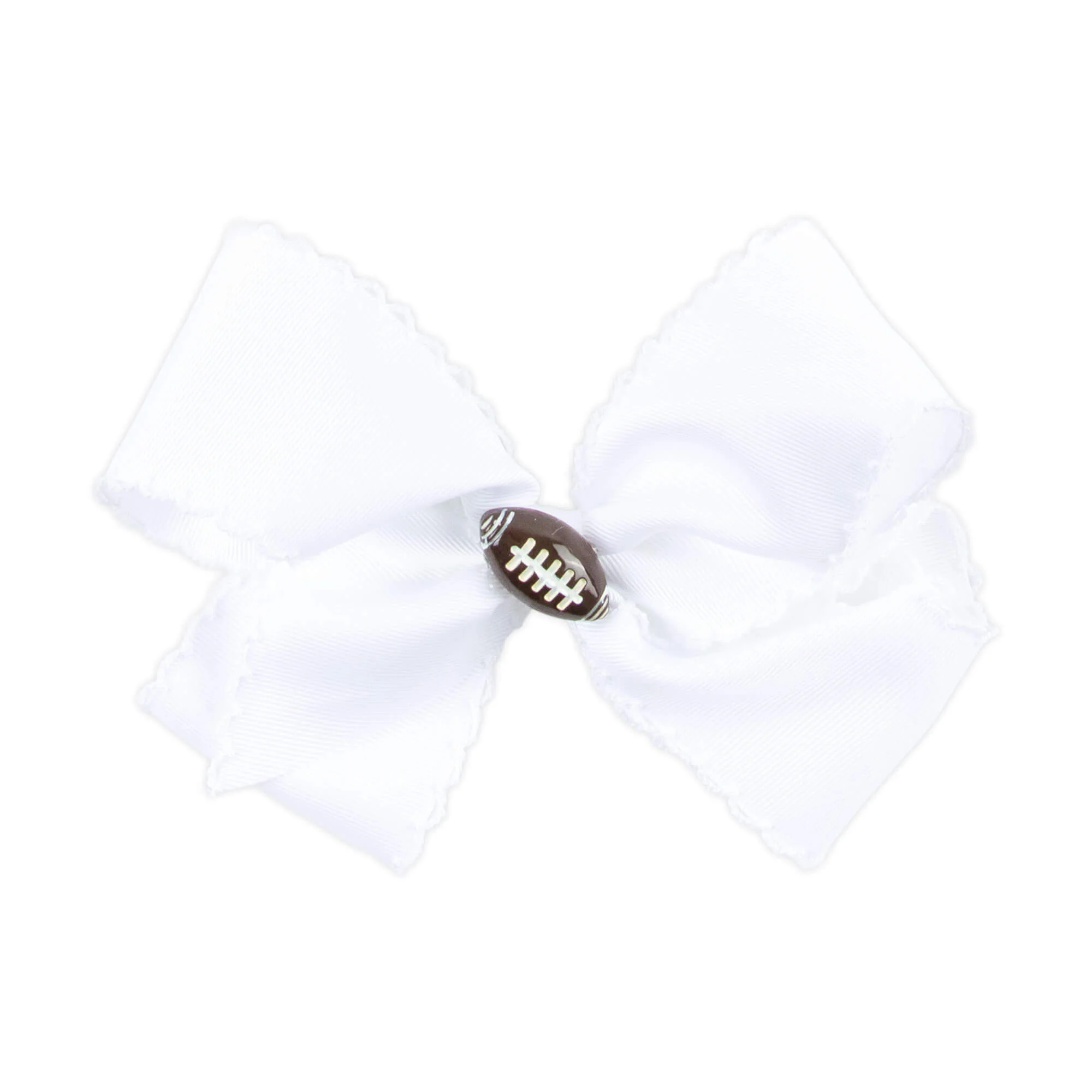 Football Charm Moonstitch Hair Bow - Image 3
