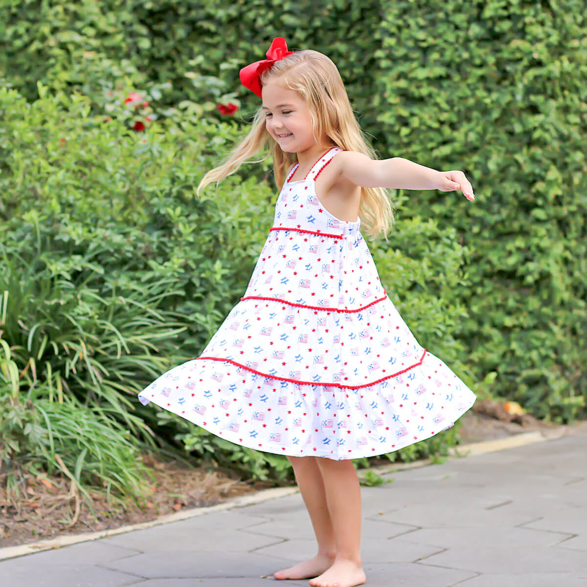 Flag Print Callie Dress - Image 3