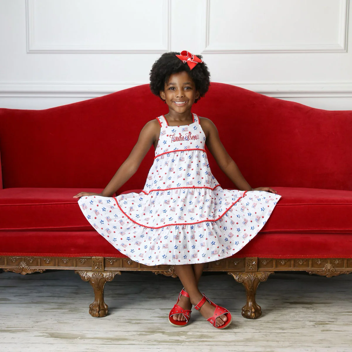 Flag Print Callie Dress - Image 4