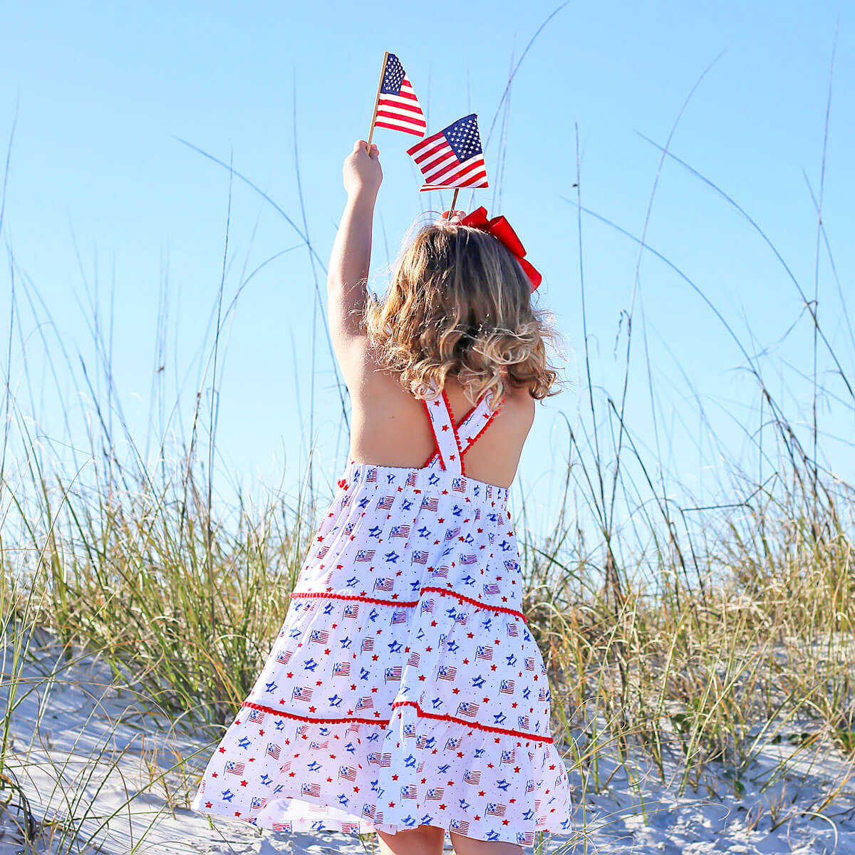 Flag Print Callie Dress - Image 5