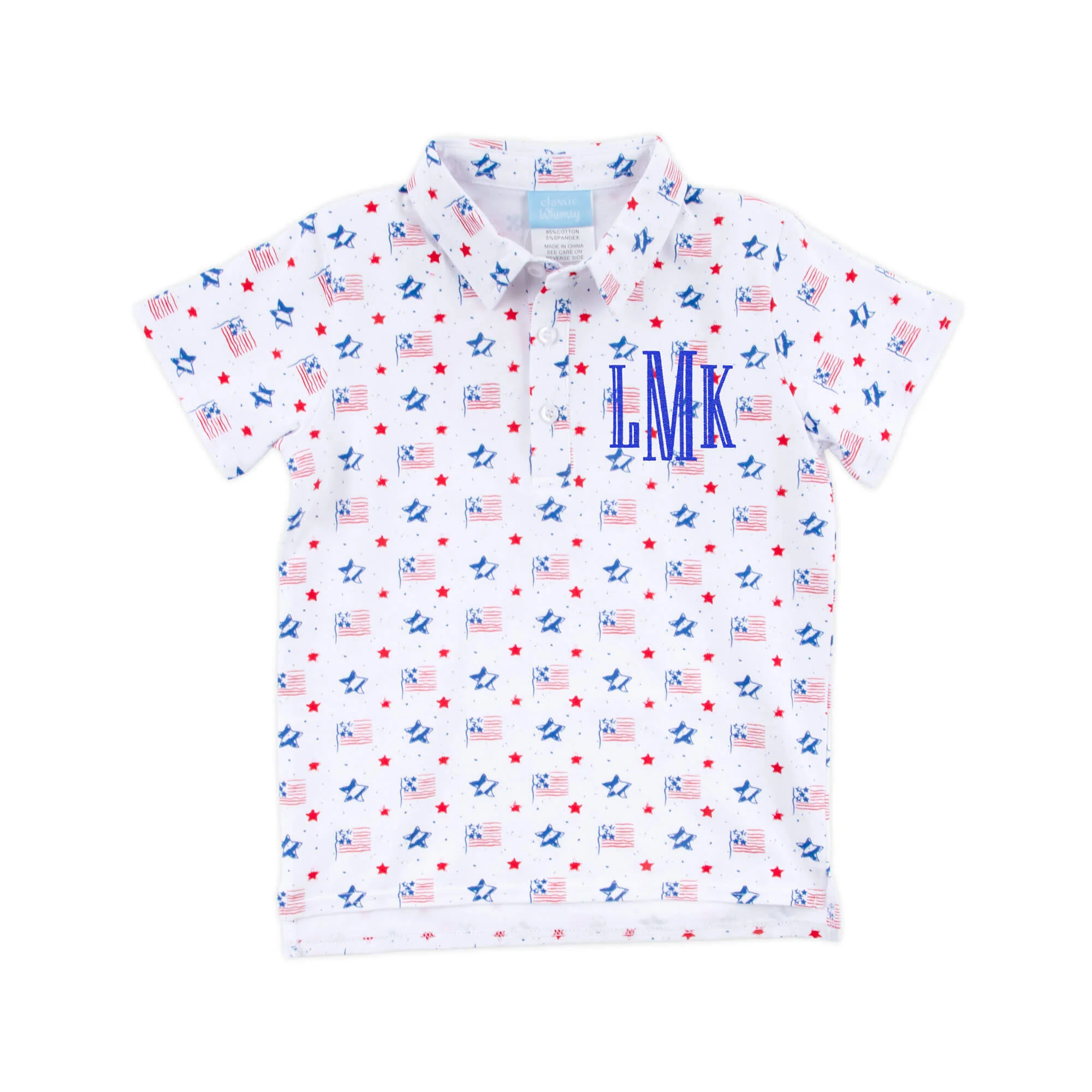 Flag Print Polo Shirt - Image 2