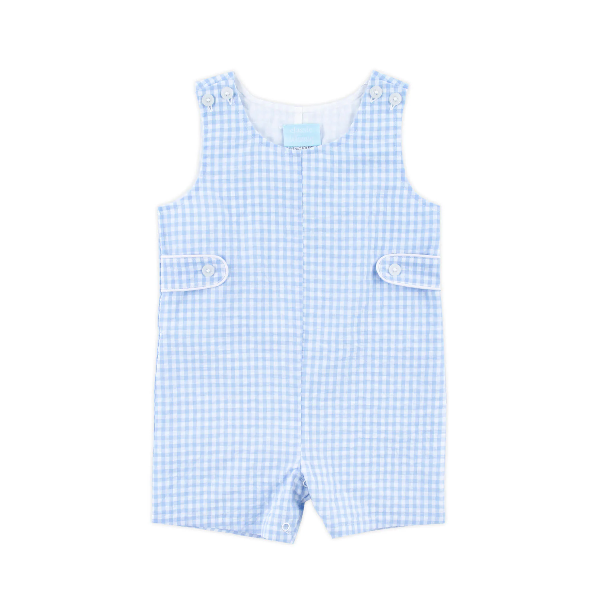 French Blue Gingham Jon Jon - Image 4
