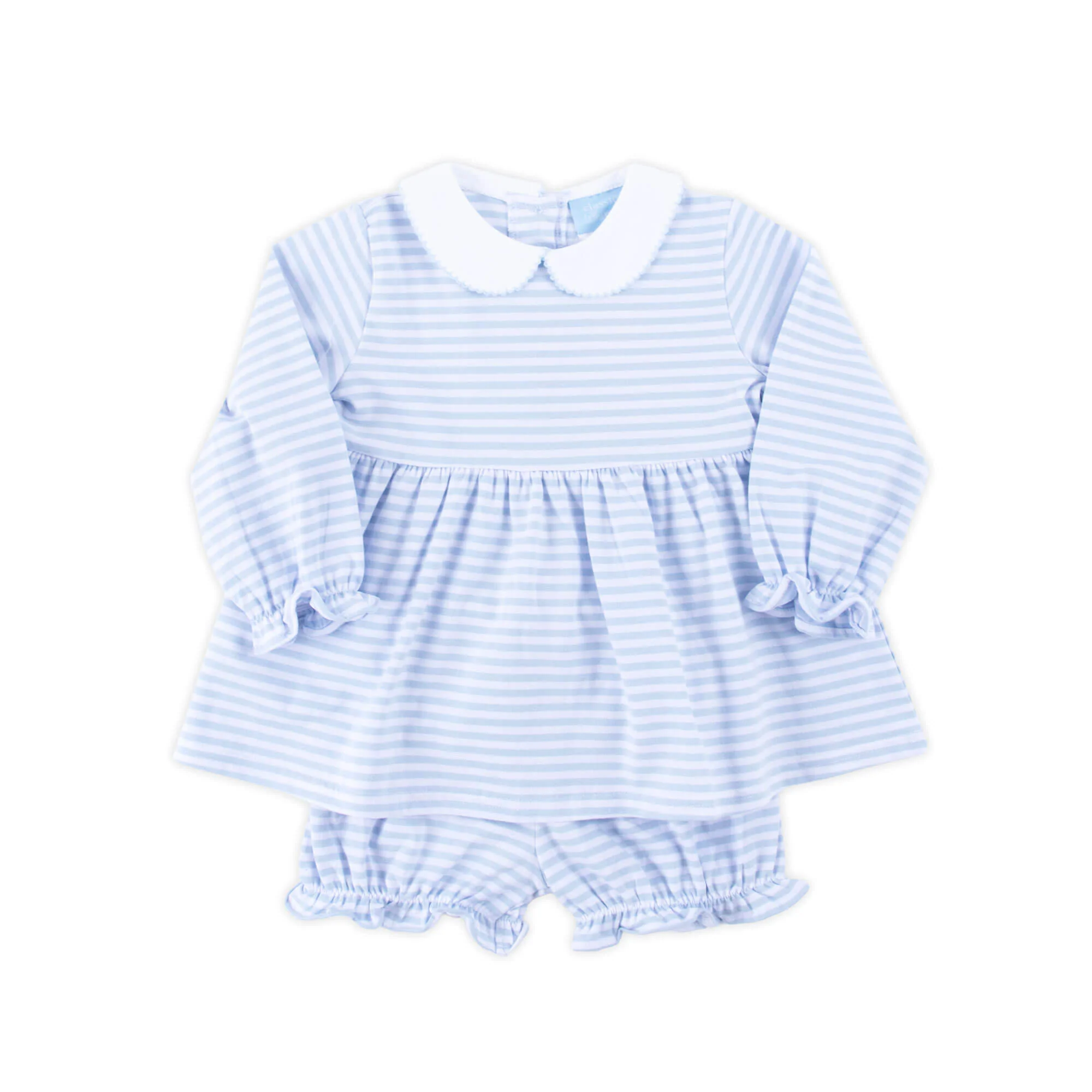 French Blue Stripe Riley Bloomer Set - Image 4