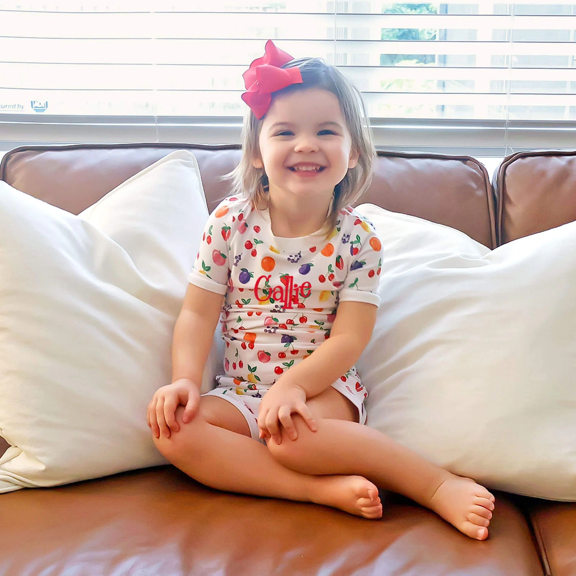 Fruity Print Short Pajamas - Image 3
