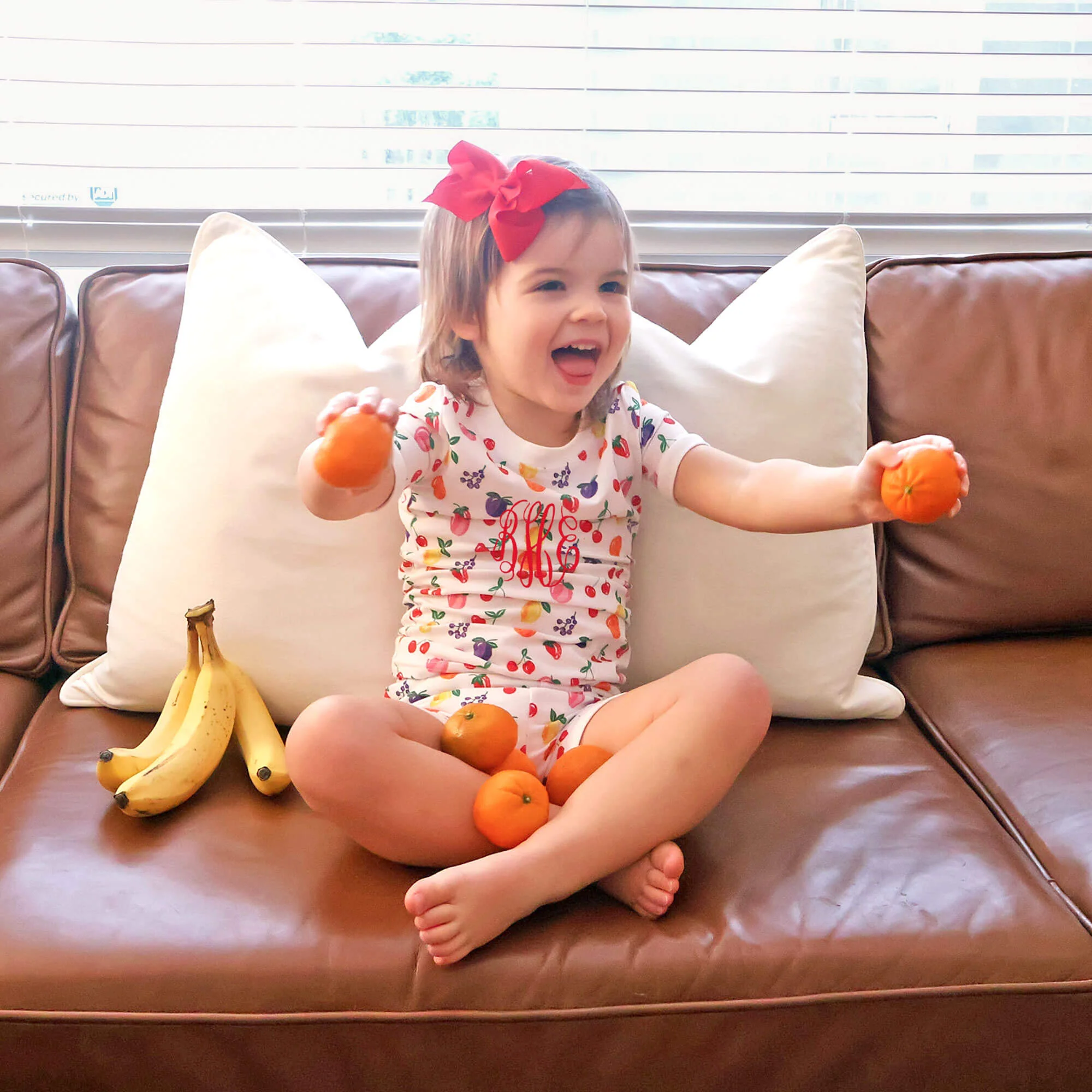 Fruity Print Short Pajamas - Image 5