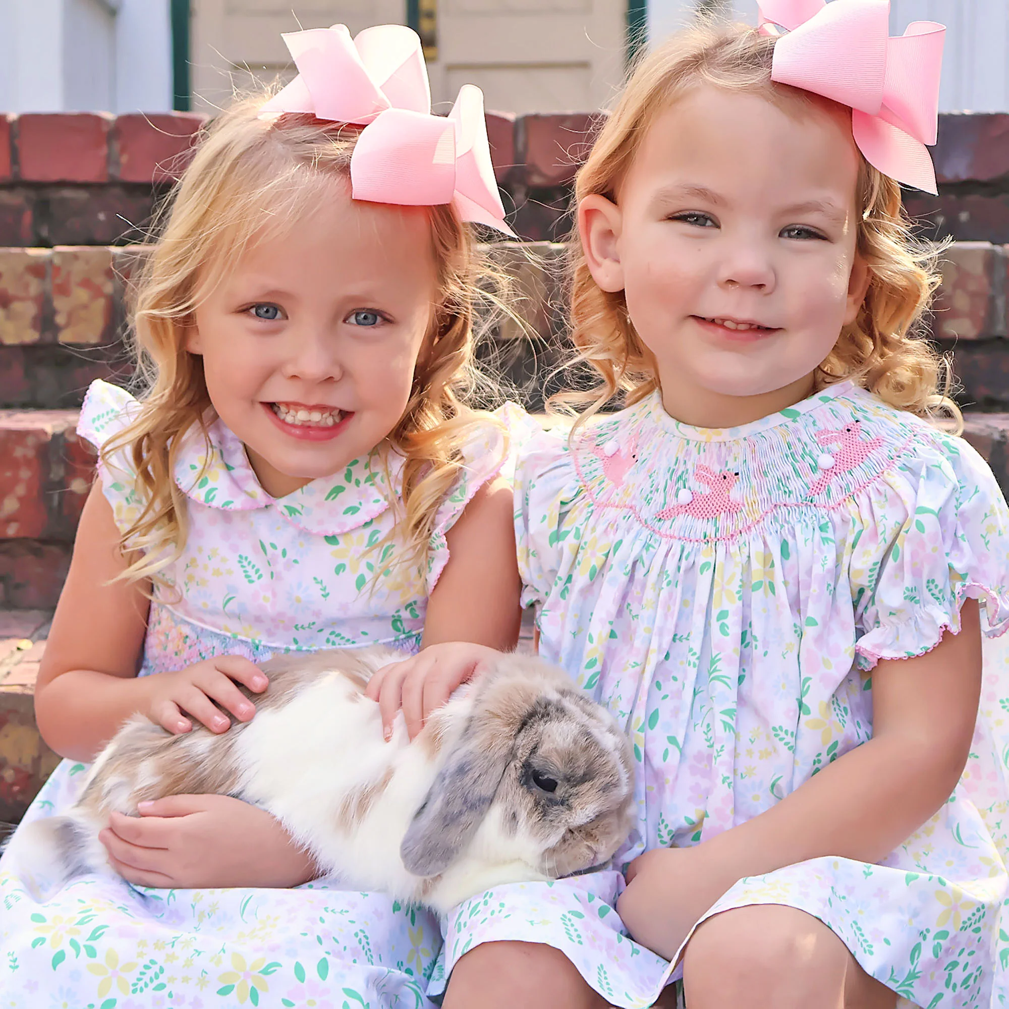 Garden Floral Smocked Collared Dress - Image 4