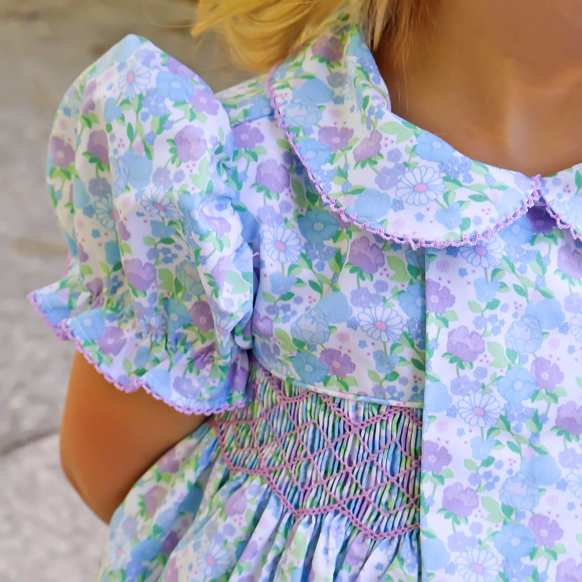 Garden Getaway Blue Smocked Beth Bubble - Image 3