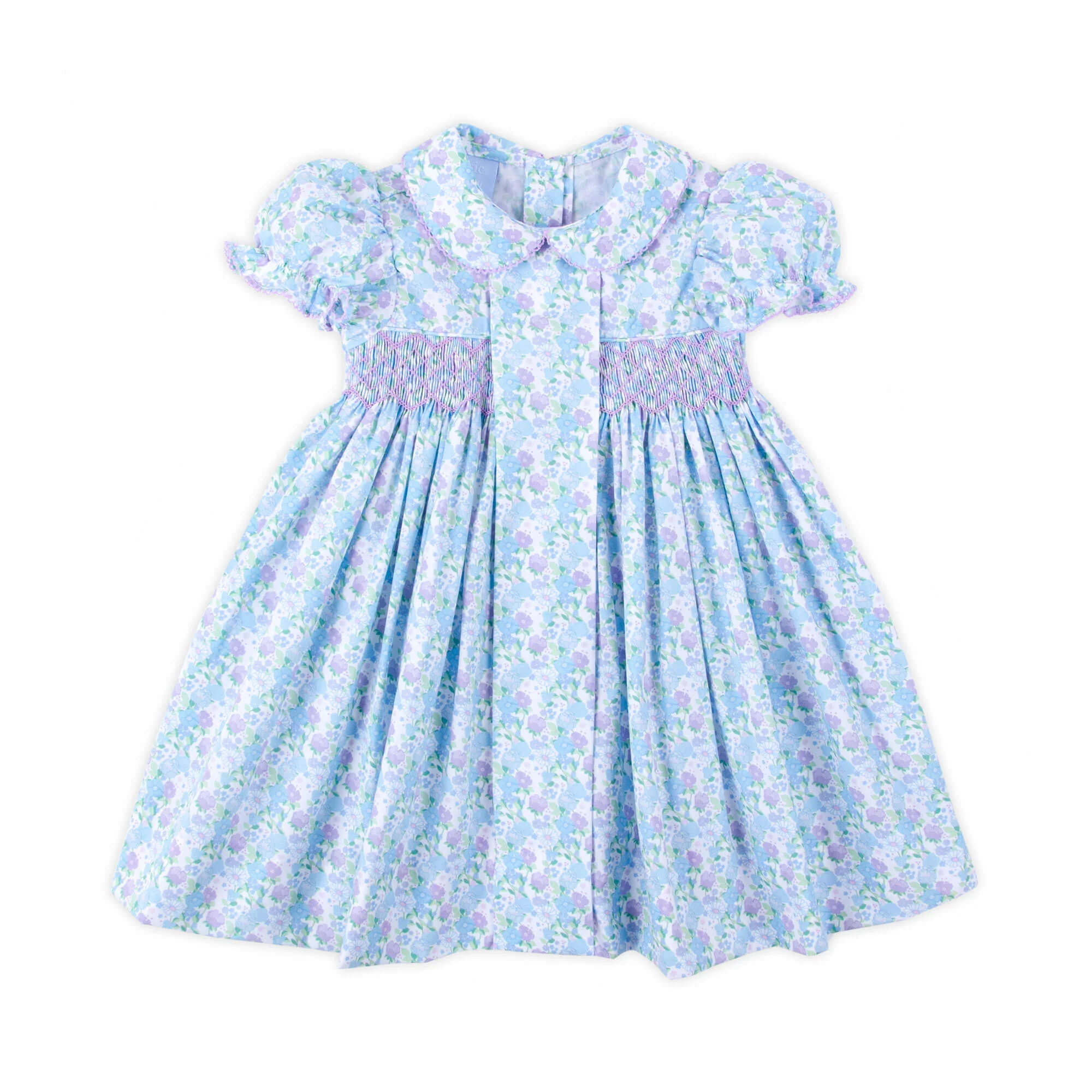 Garden Getaway Blue Smocked Beth Dress - Image 3