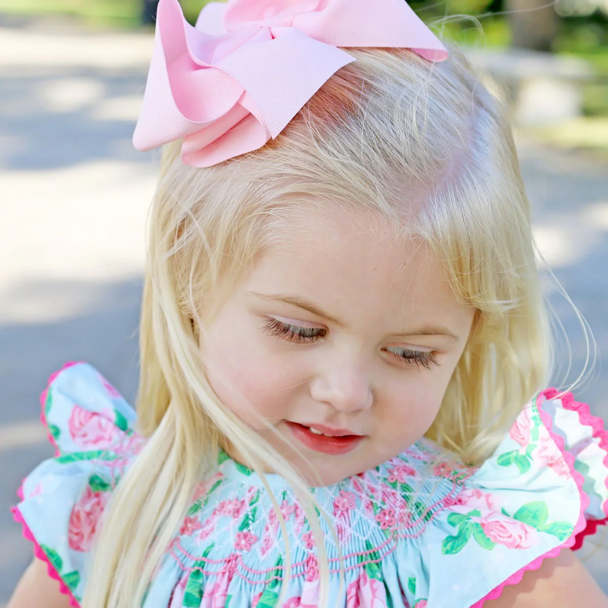 Geometric Smocked Bubble Vintage Blooms - Image 3
