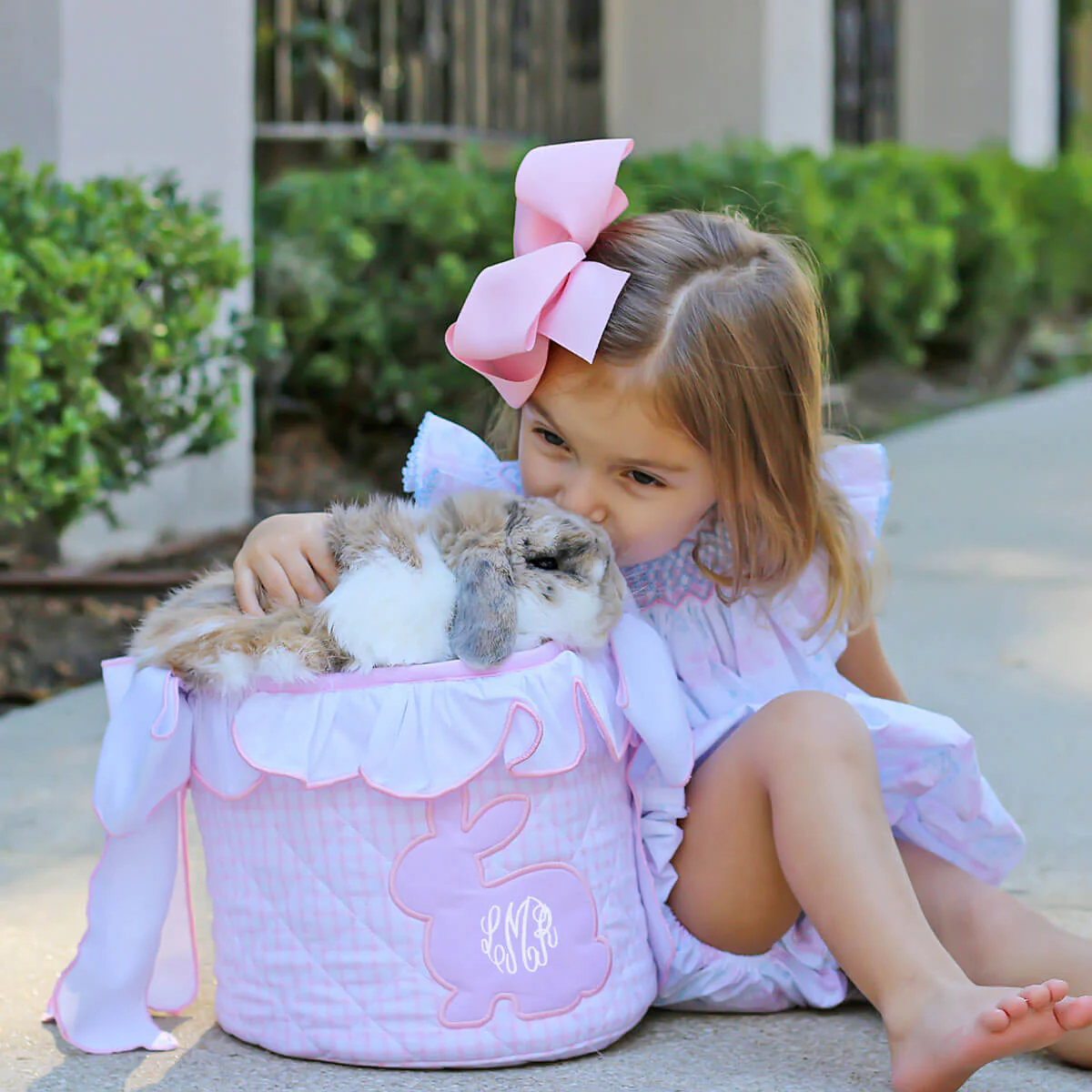 Geometric Smocked Bunny Bloom Bubble - Image 4
