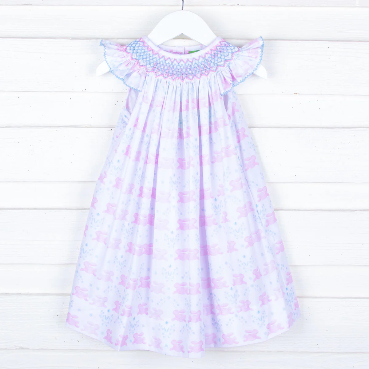 Geometric Smocked Bunny Bloom Dress - Image 2