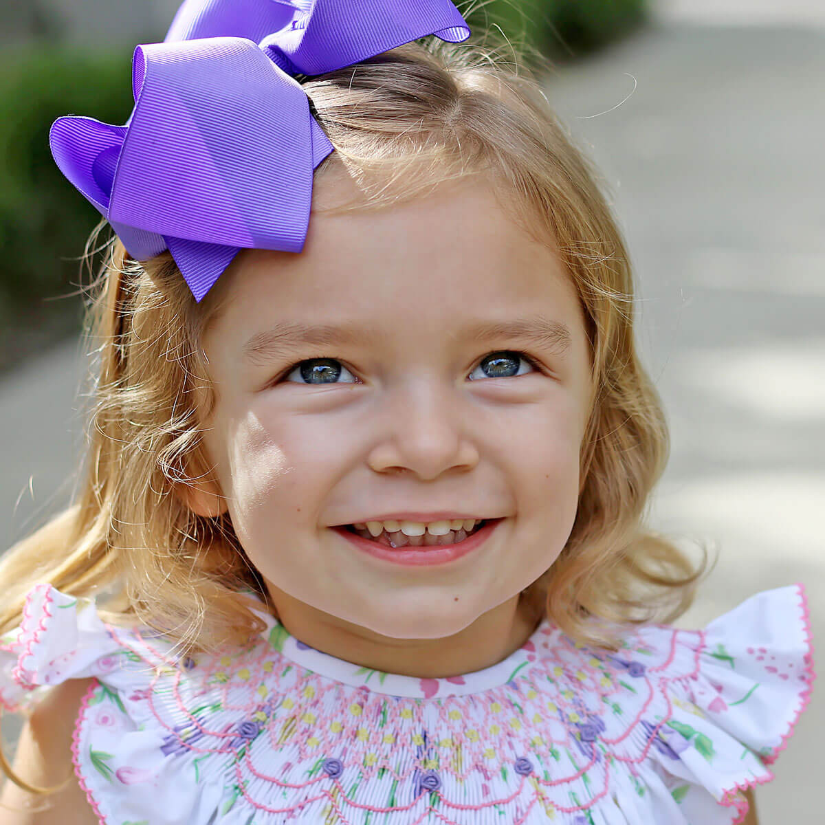 Geometric Smocked Flower Garden Bloomer Set - Image 3