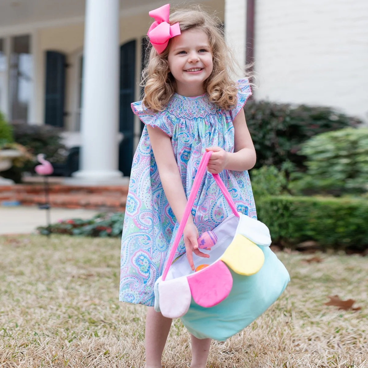Geometric Smocked Madison Paisley Dress - Image 4