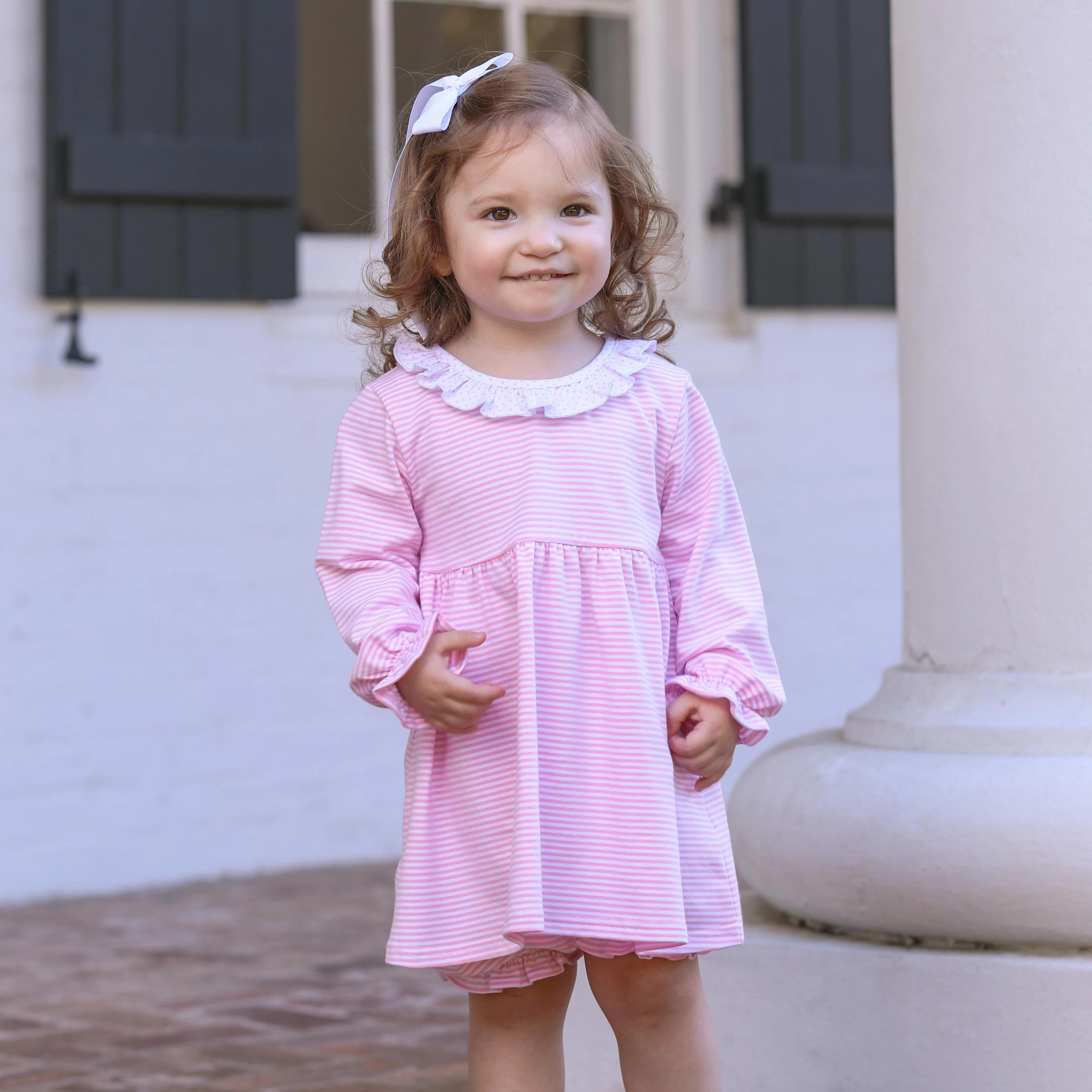 Georgia Stripe Knit Bloomer Set - Image 2