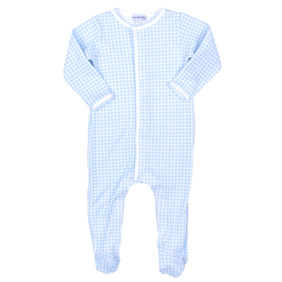 Mini Checks Knit Footie - Image 2