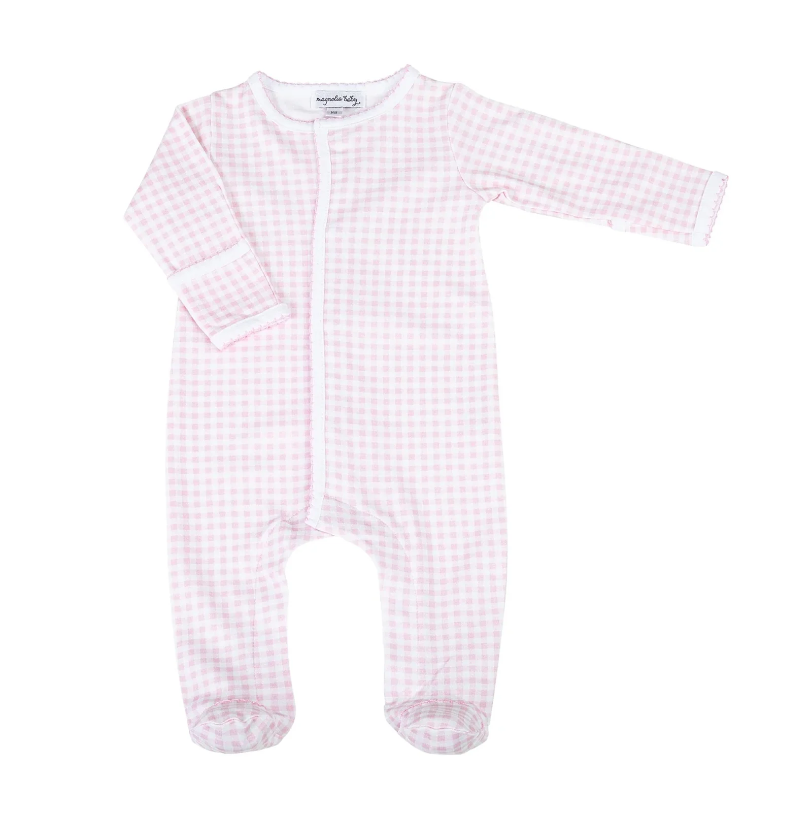 Mini Checks Knit Footie - Image 3