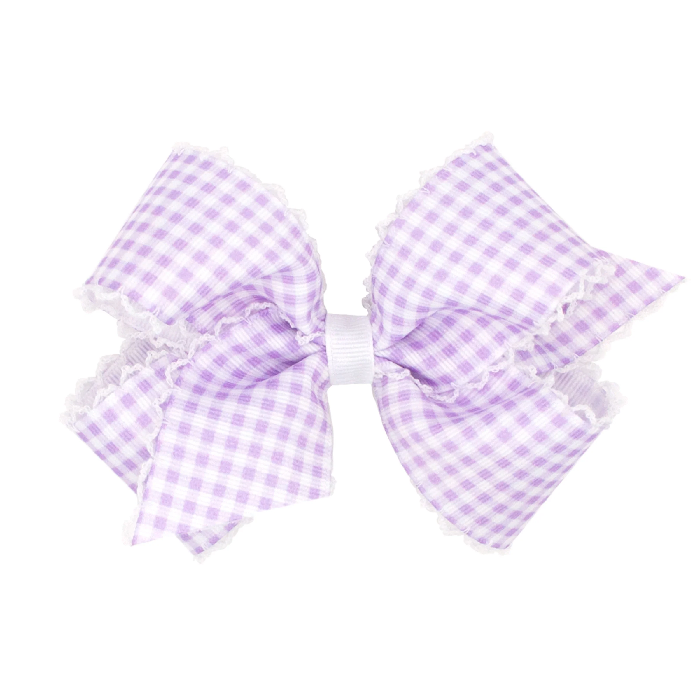 Gingham Moonstitch Bow - Image 4