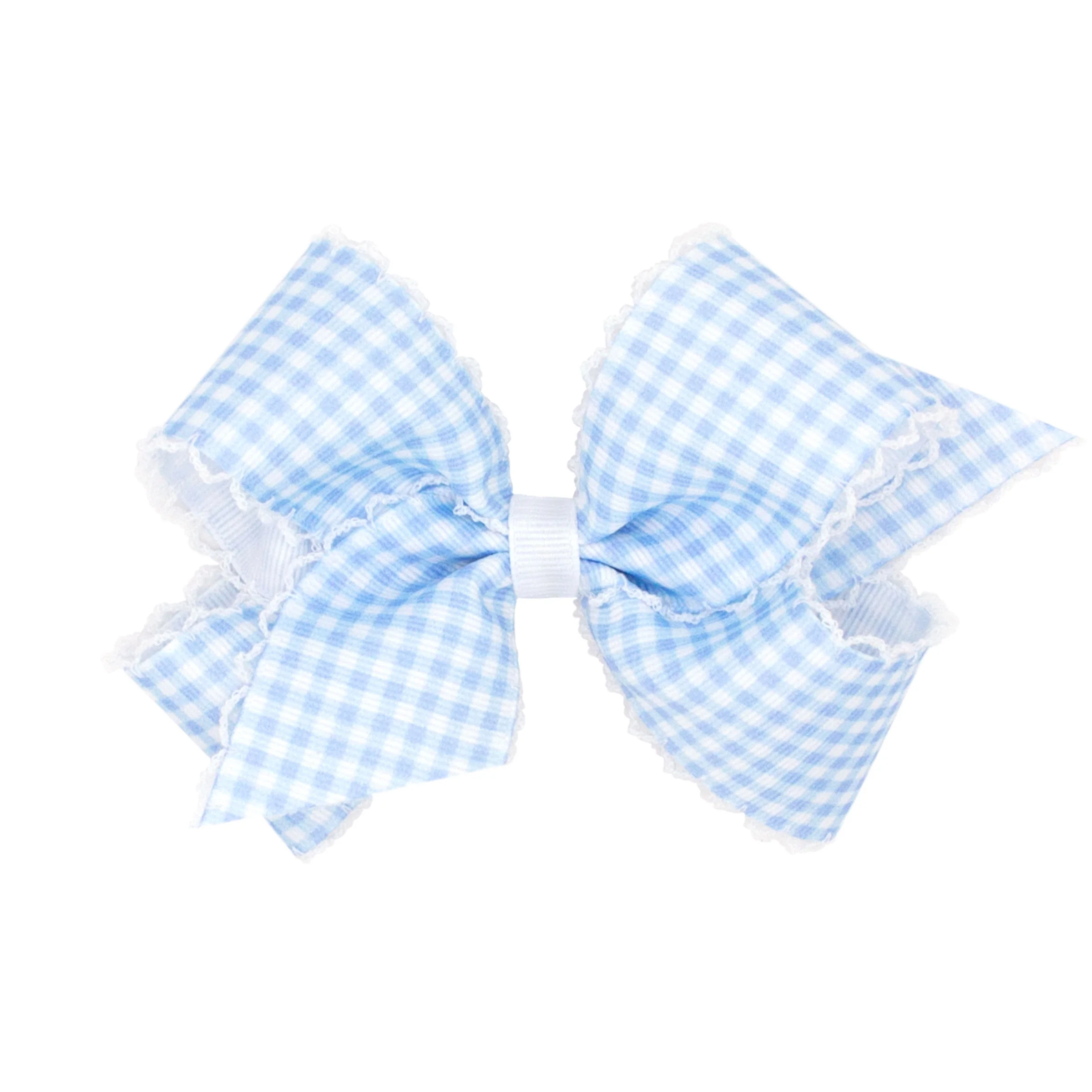 Gingham Moonstitch Bow - Image 5