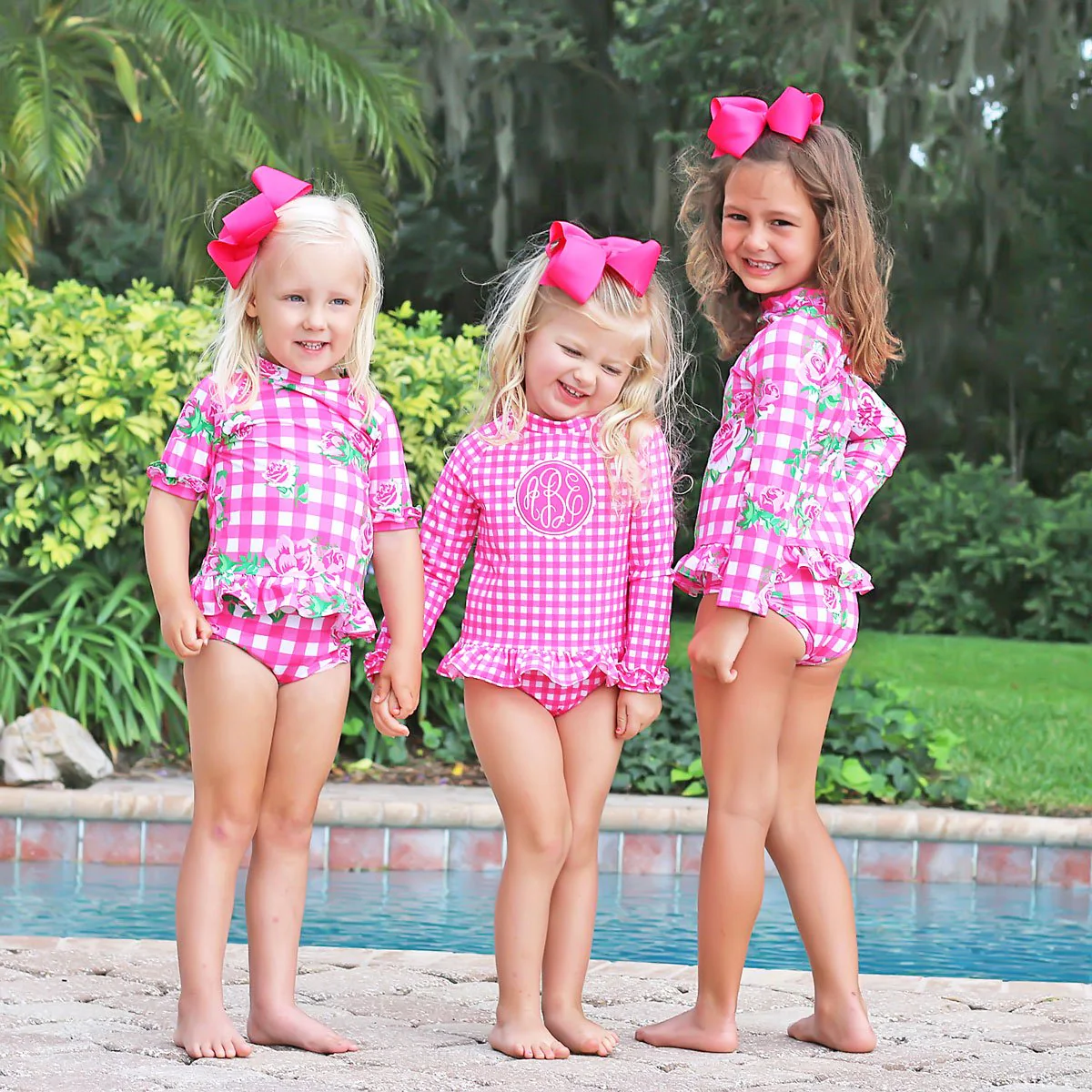 Gingham Short Sleeve Rash Guard Set - Image 11