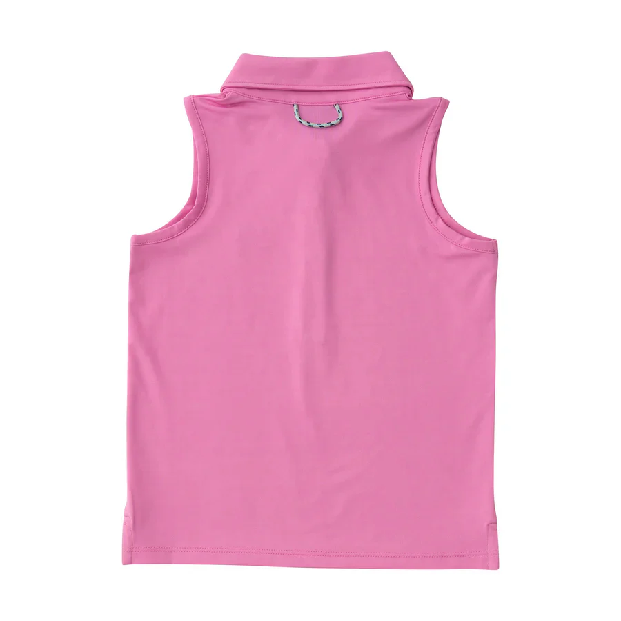 Girls Pro Sleeveless Performance Polo - Image 2