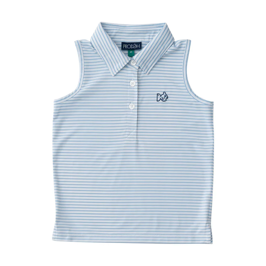 Girls Pro Sleeveless Performance Polo - Image 3