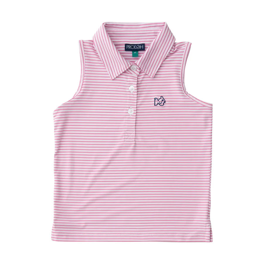 Girls Pro Sleeveless Performance Polo - Image 4