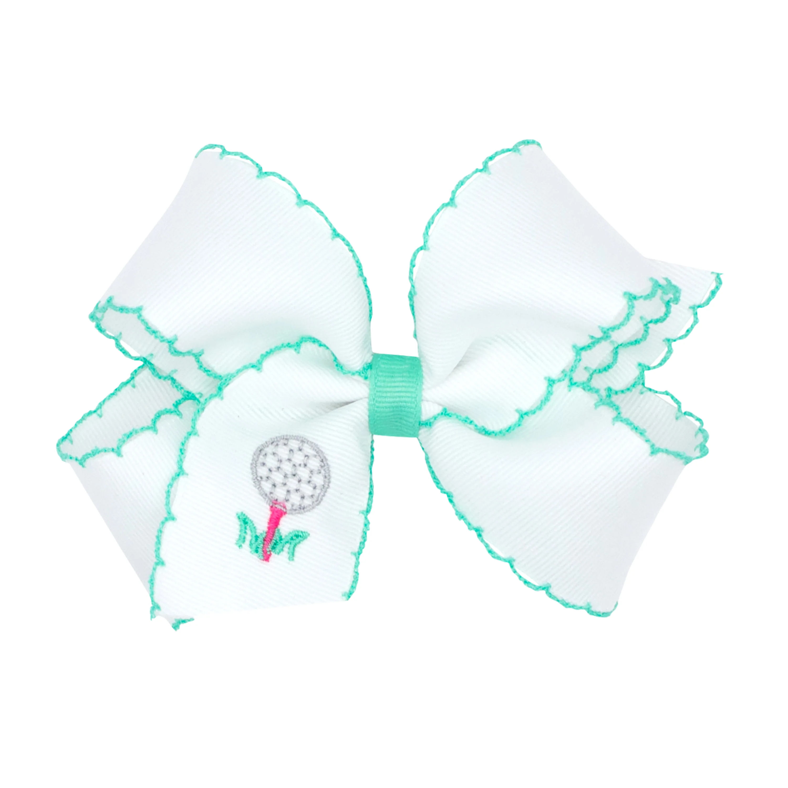 Golf Country Club Embroidered Moonstitch Bow - Image 3