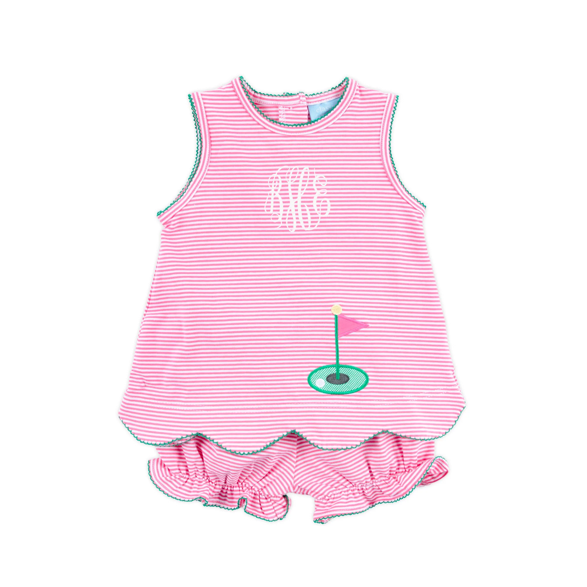 Golf Life Pink Stripe Cleo Bloomer Set - Image 2
