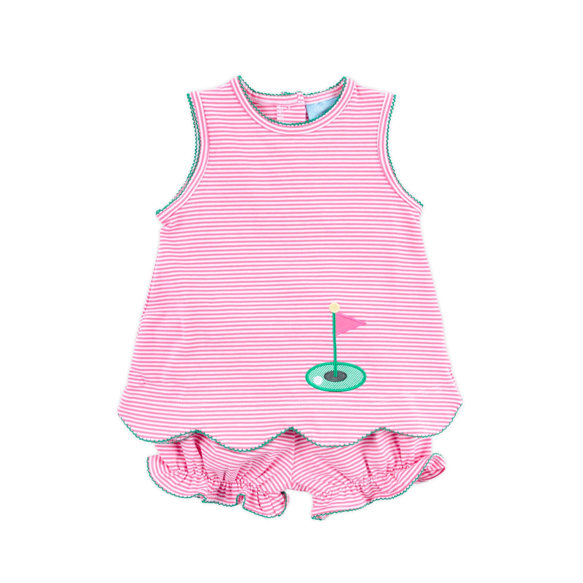 Golf Life Pink Stripe Cleo Bloomer Set - Image 4