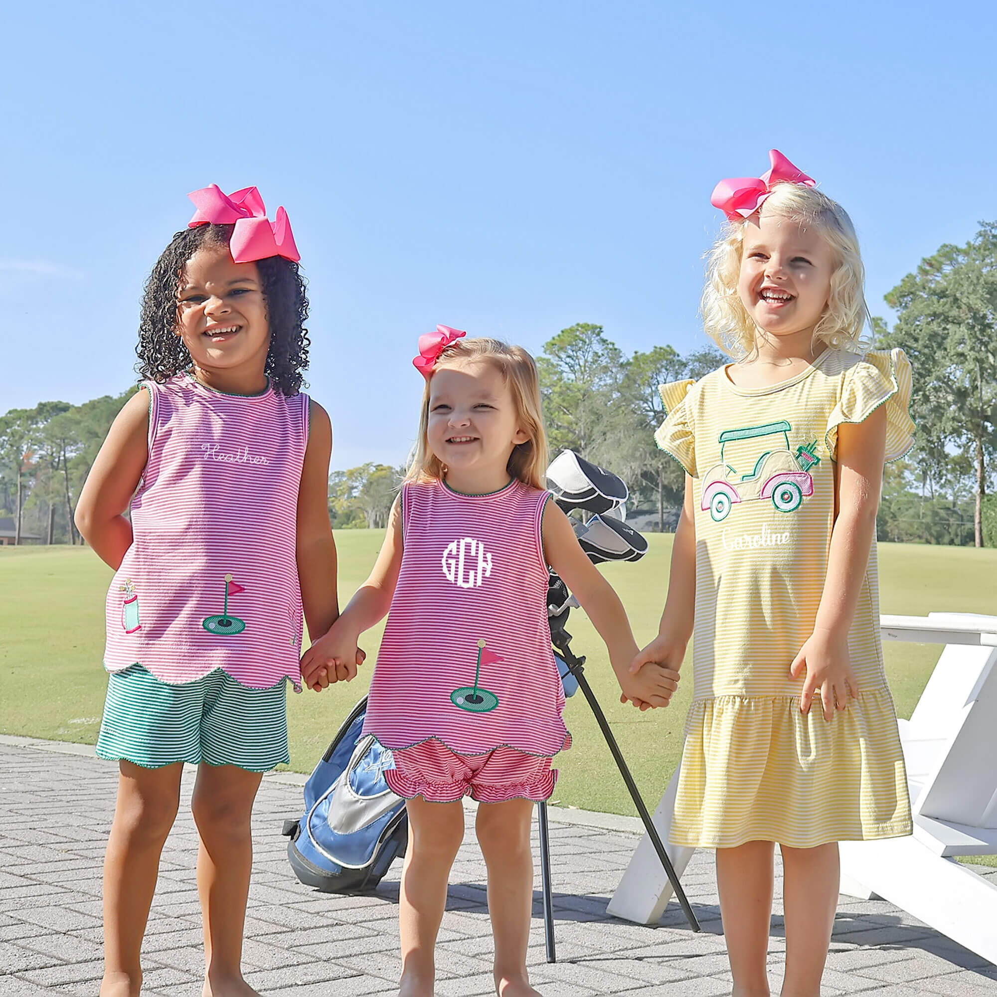 Golf Life Pink Stripe Cleo Bloomer Set - Image 6