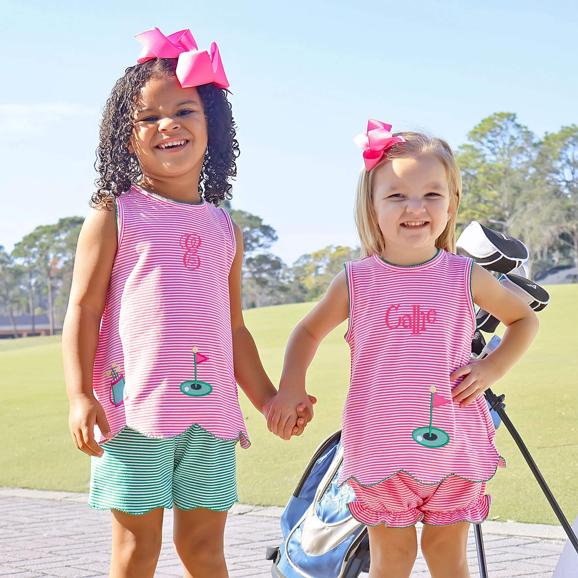 Golf Life Pink Stripe Cleo Short Set - Image 4