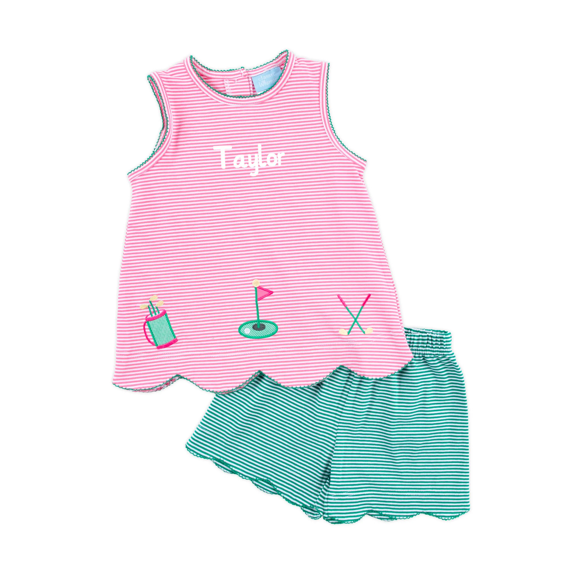 Golf Life Pink Stripe Cleo Short Set - Image 5