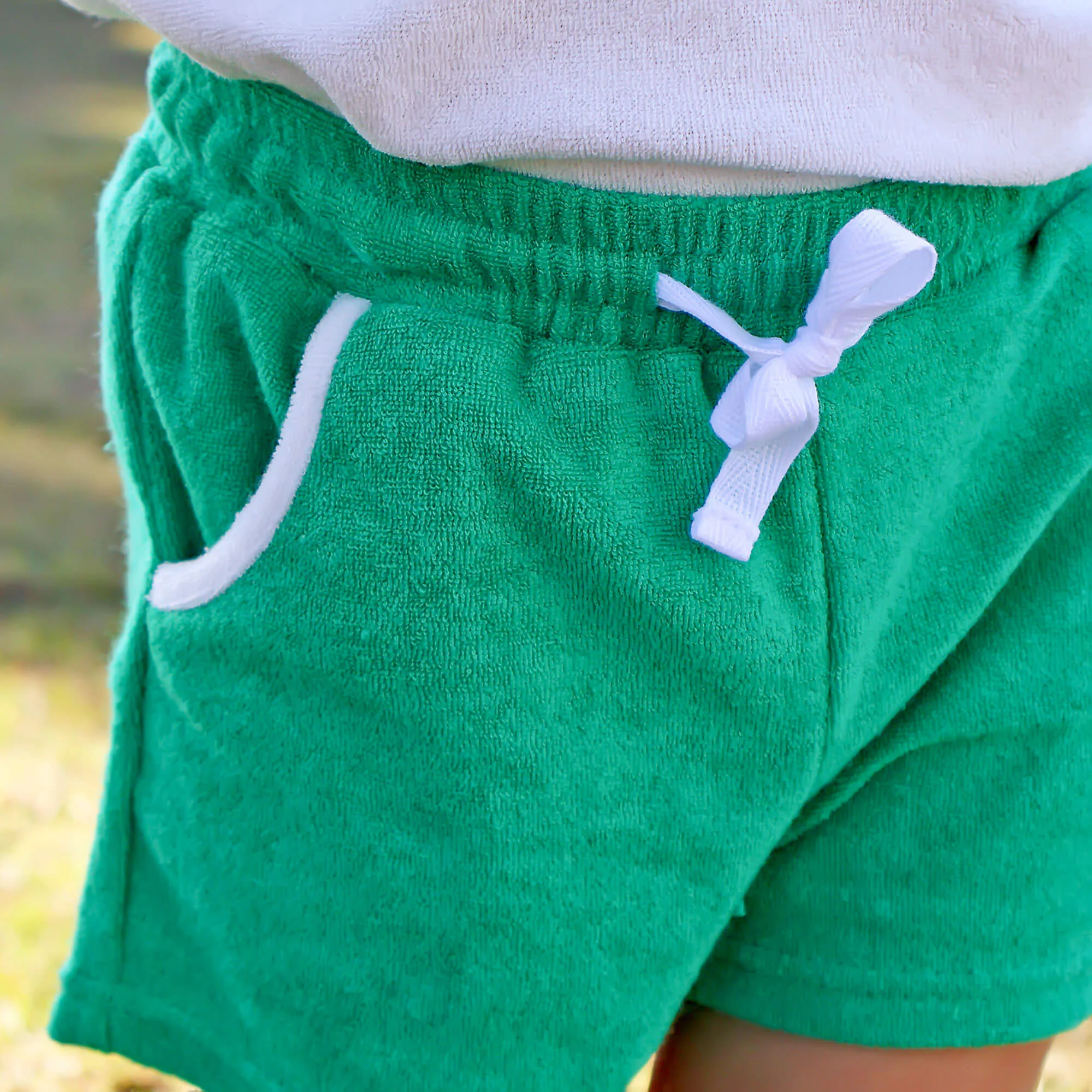 Golf Tee Green Terry Polo Short Set - Image 4