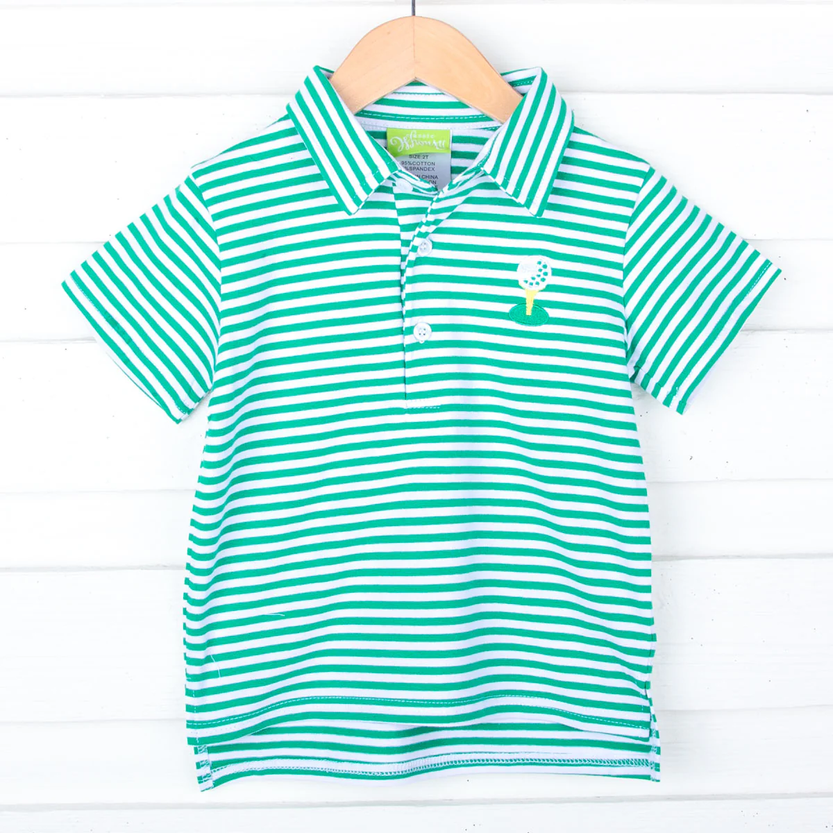 Golf Tee Stripe Polo - Image 4