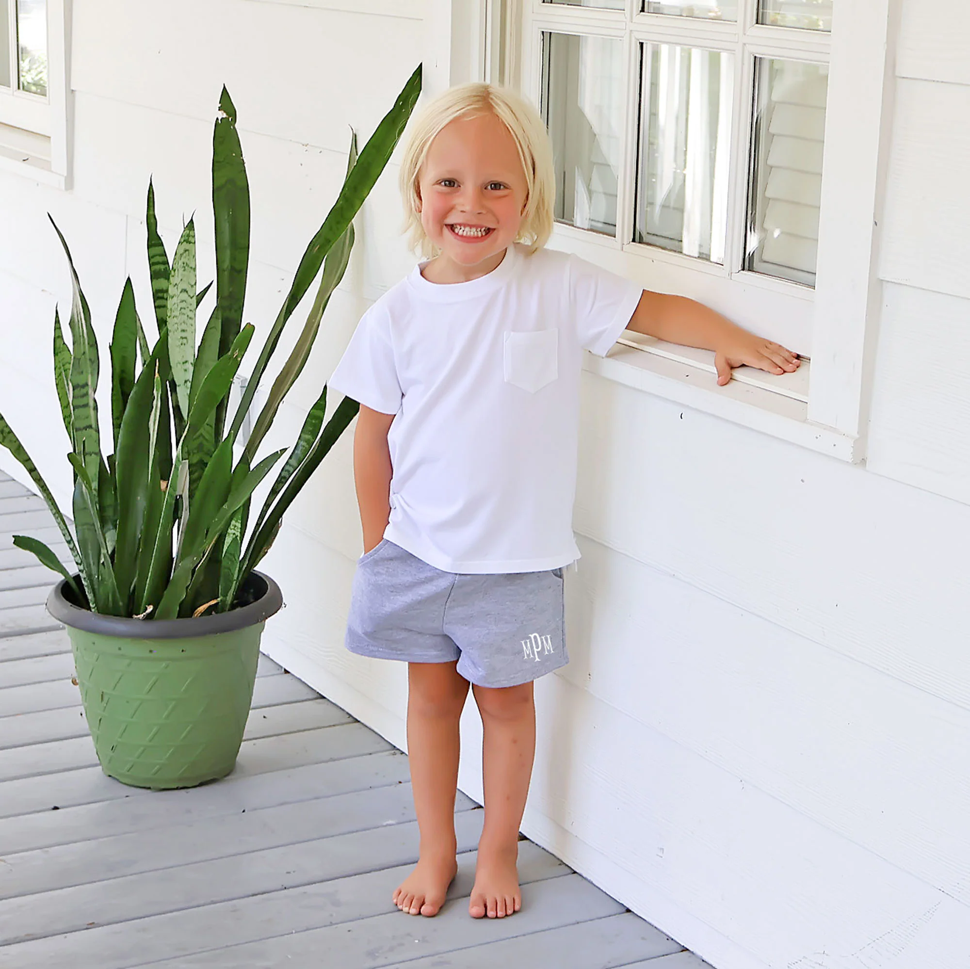 Gray French Terry Shorts - Image 2