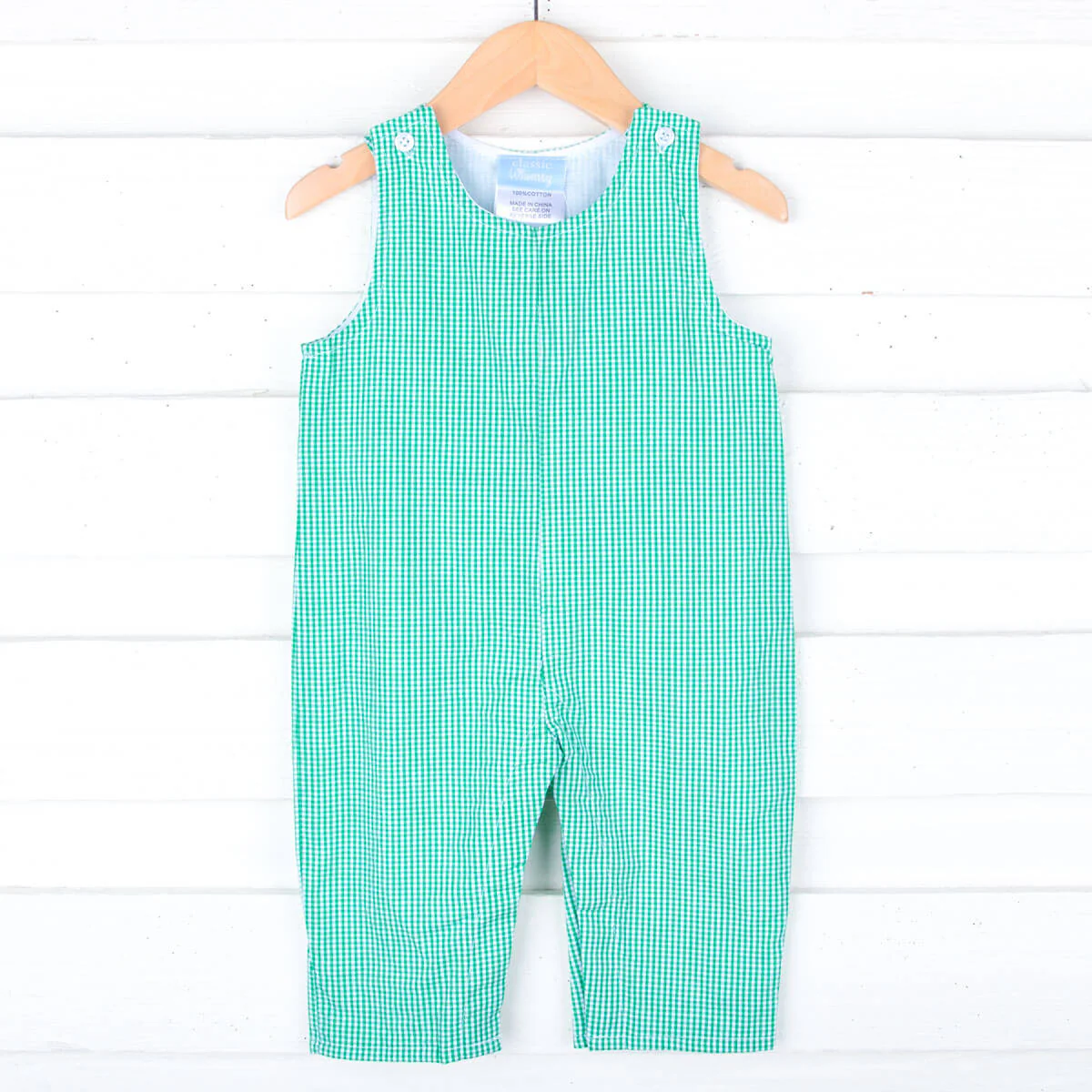 Classic Gingham Longall Green - Image 5