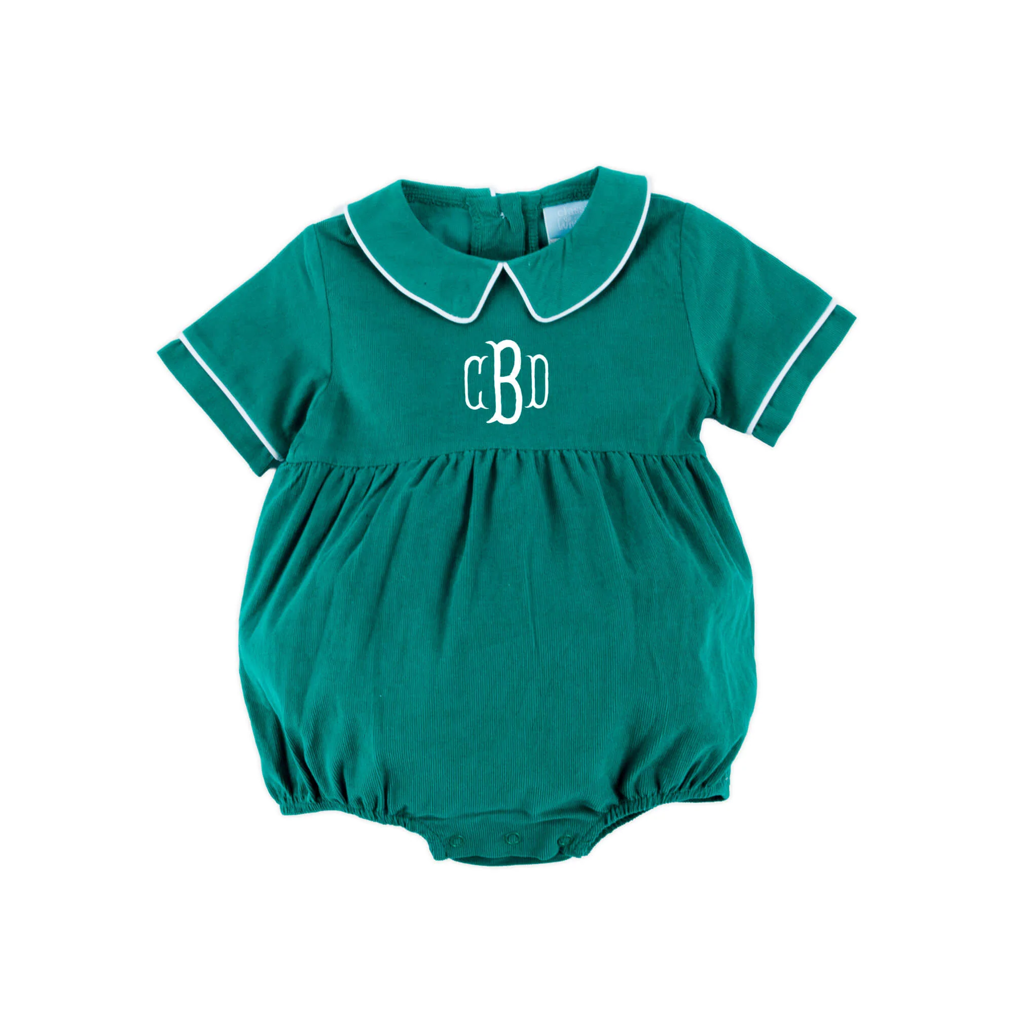 Green Corduroy Collared Bubble - Image 2