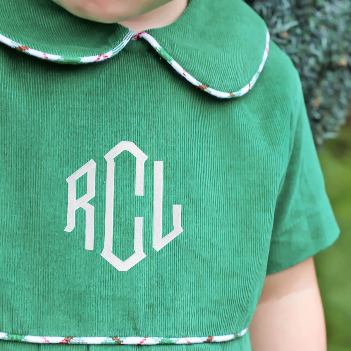 Windsor Green Corduroy Collared Bubble - Image 2