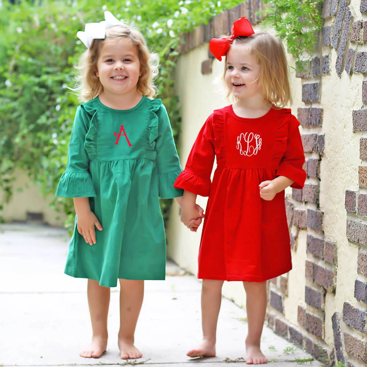 Green Corduroy Olivia Dress - Image 2