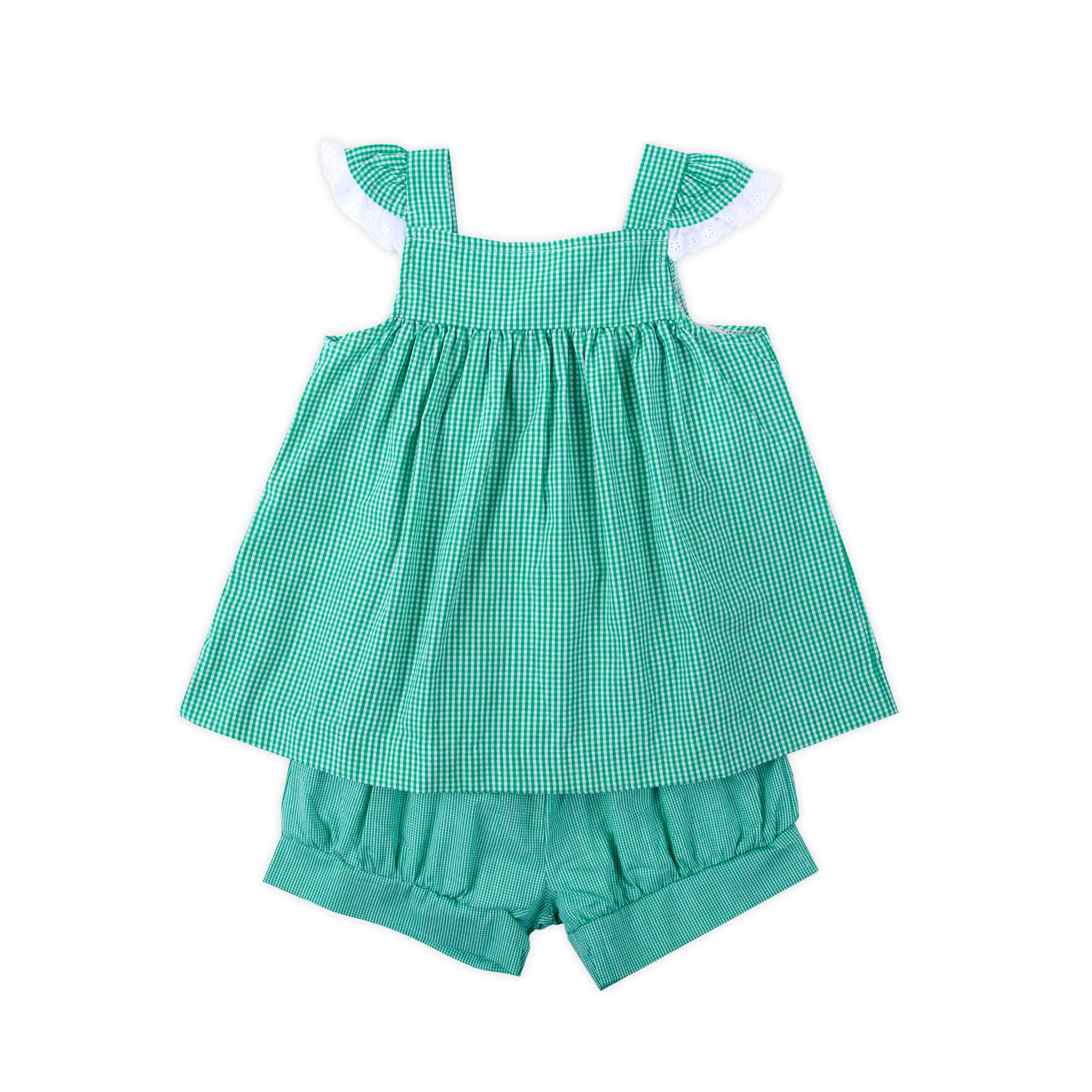 Green Gingham Amy Short Set - Image 2