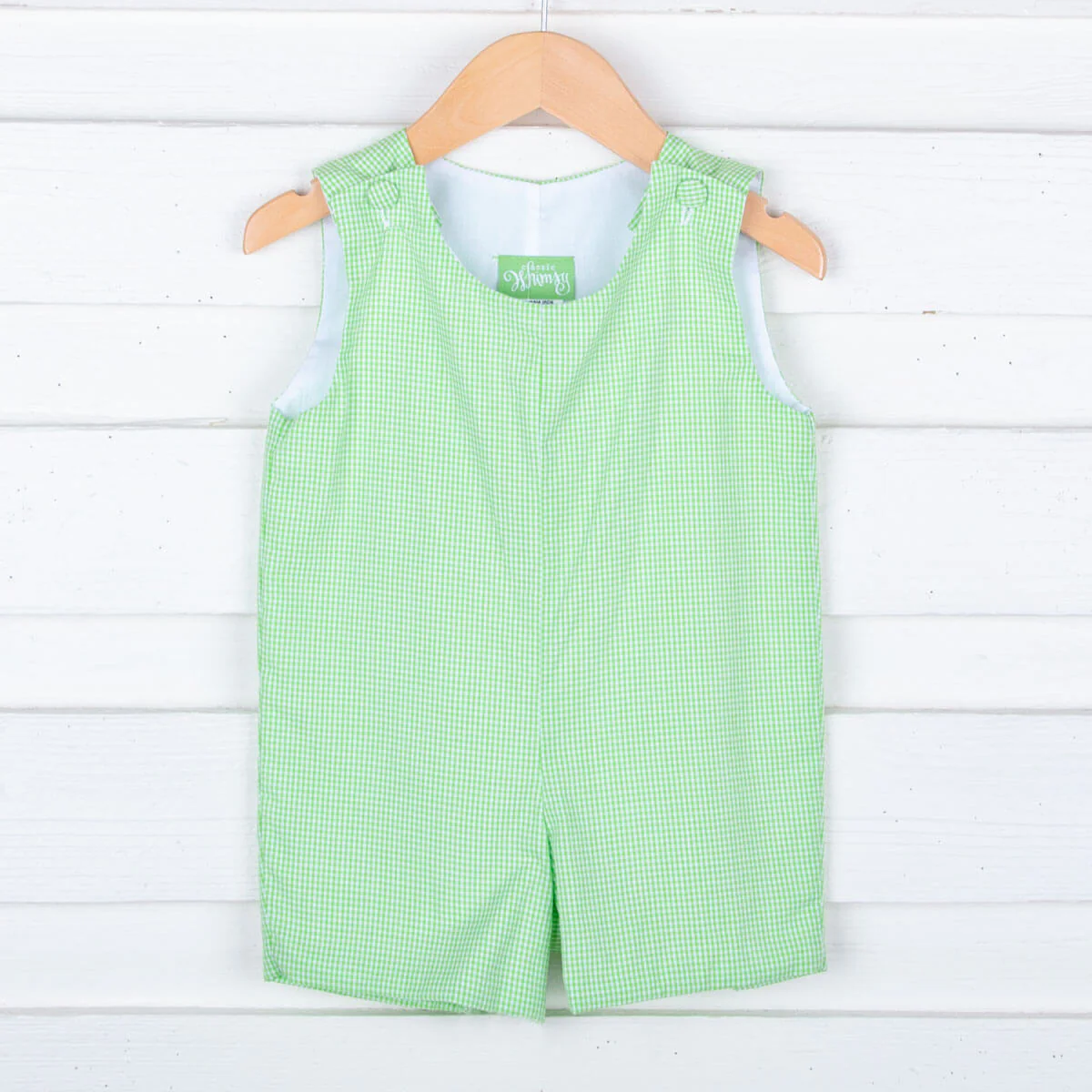 Green Gingham Jon Jon - Image 2