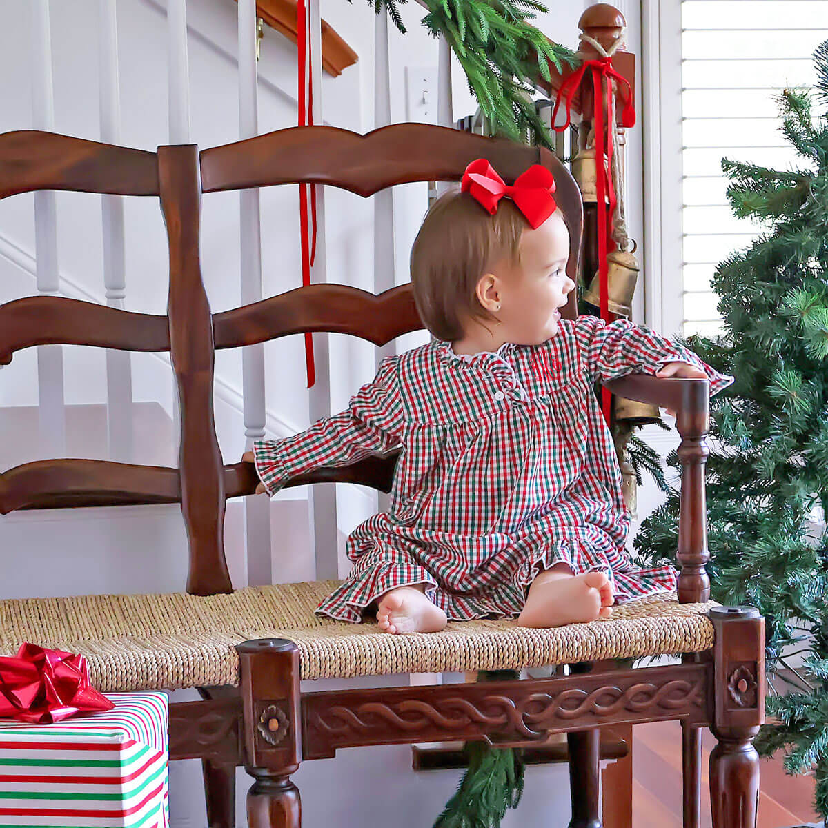 Green & Red Gingham Nightgown - Image 5