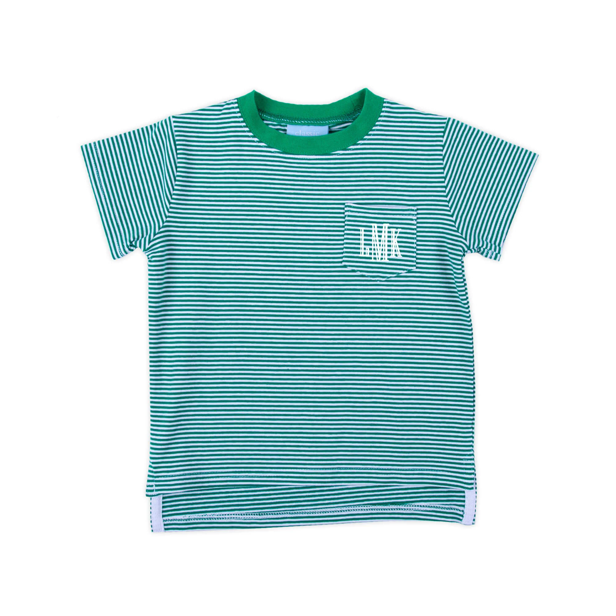 Green Stripe Short Sleeve Pocket Shirt - Image 2