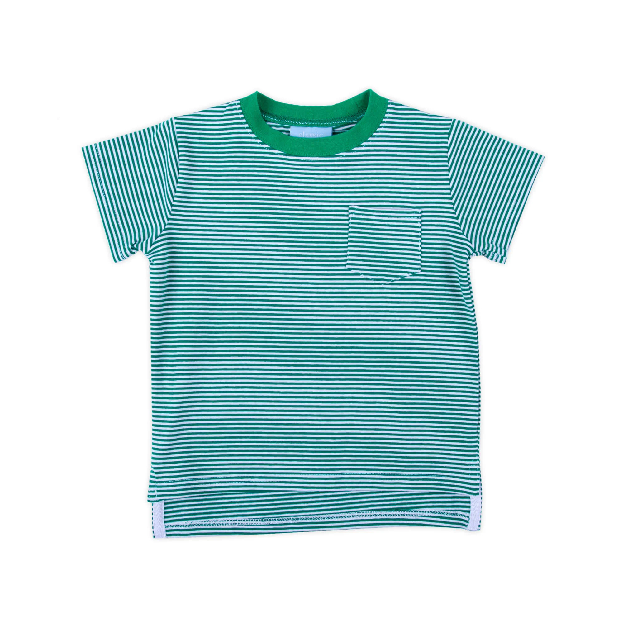 Green Stripe Short Sleeve Pocket Shirt - Image 3