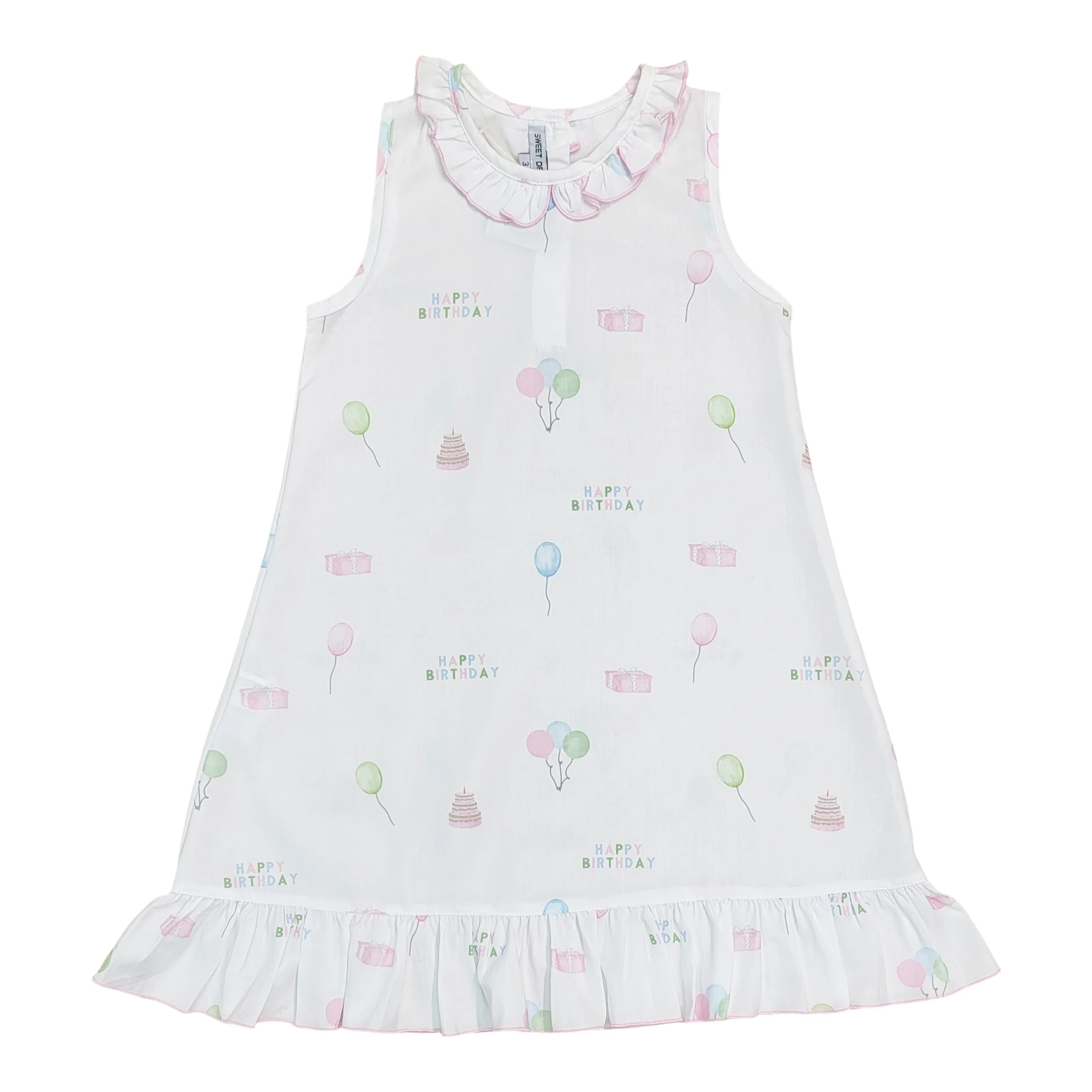Happy Birthday Pink Nightgown - Image 2