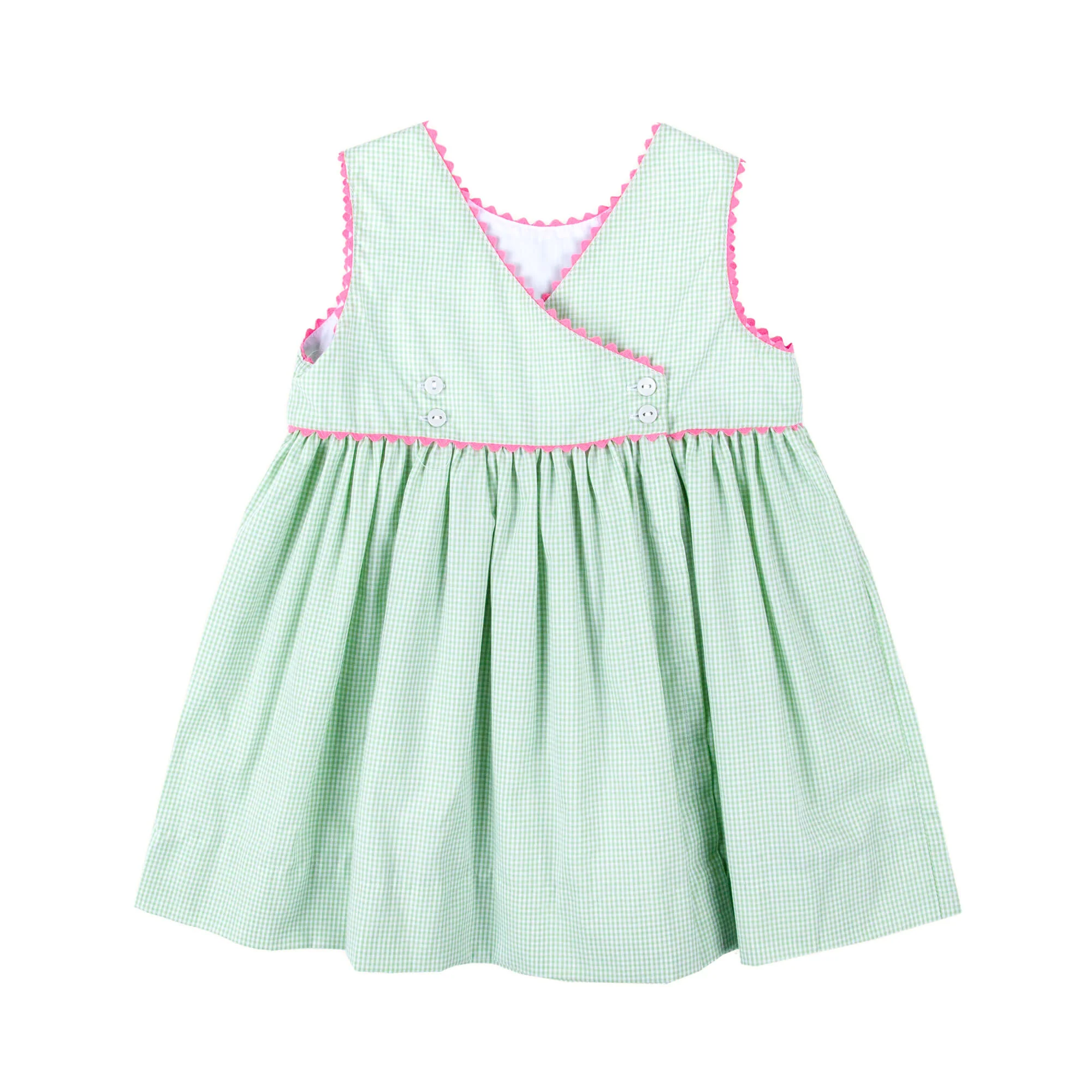 Light Green Gingham Betsy Dress - Image 2