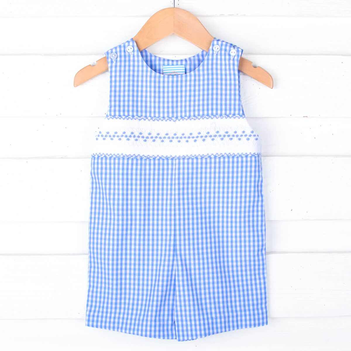 Happy Spring Blue Smocked Jon Jon - Image 2
