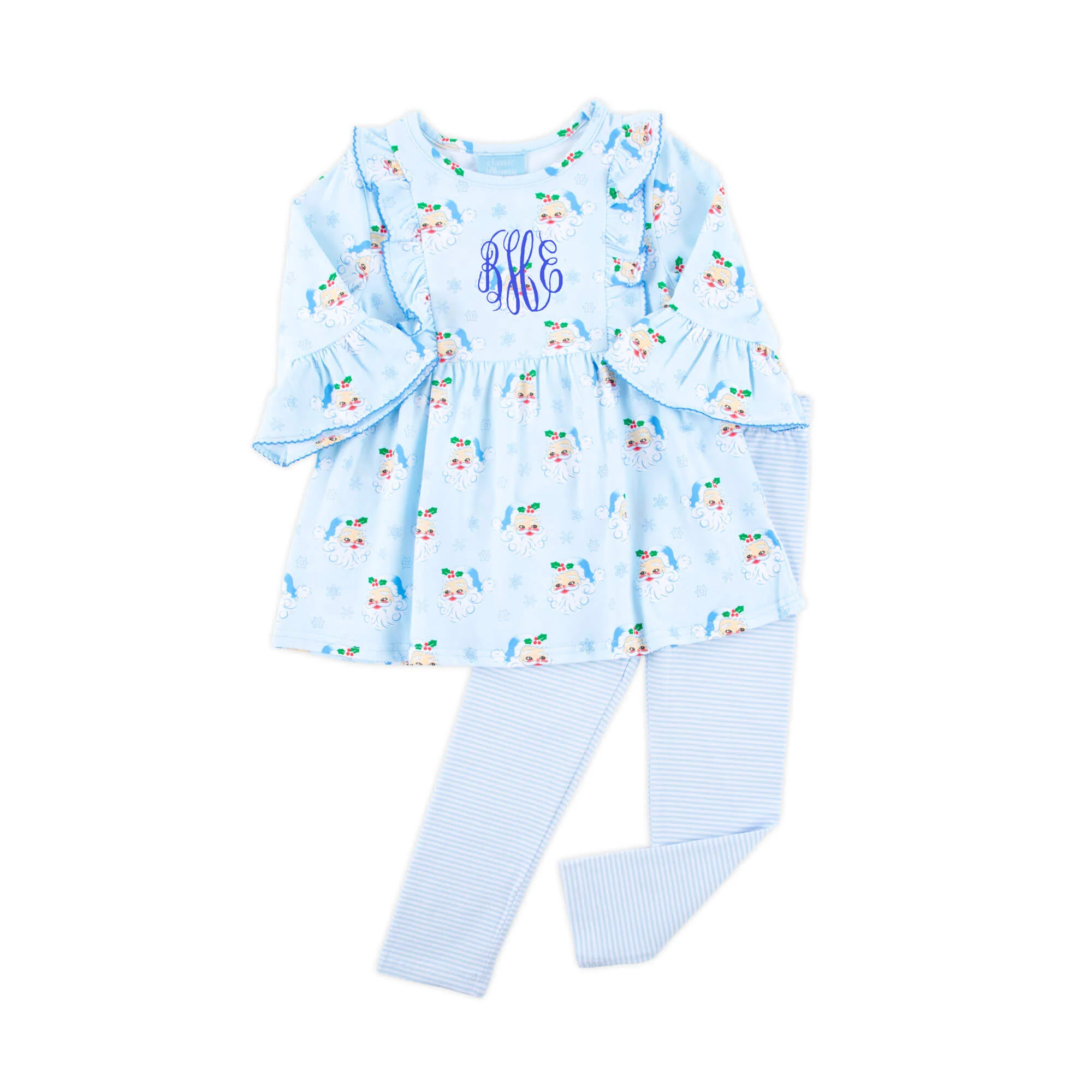 Vintage Santa Blue Olivia Legging Set - Image 2
